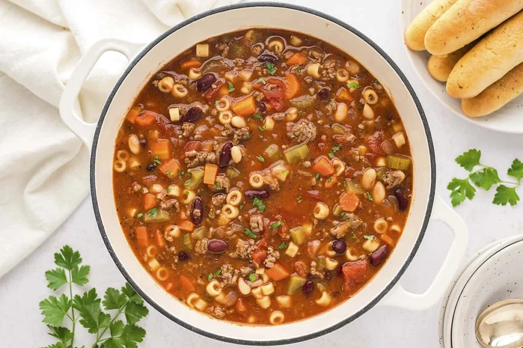 olive garden Pasta e Fagioli price ingredients recipe calories