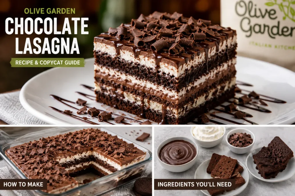 Olive Garden Chocolate Lasagna – Ingredients, Taste, Calories & Review olivegardenc chocolate lasagna, cake, price, ingredients, calories, menuu, recipe 2026